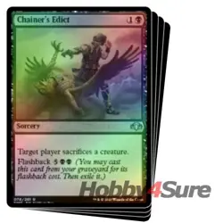 Foil Chainer's Edict X4 M/NM Magic: The Gathering MTG Dominaria Remastered - Image 1