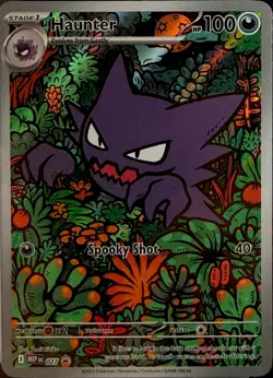 Pokemon TCG Haunter 027 Me: Mega Evolution Promo Illus Rare Holo EN 100 HP - Image 2