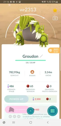 Pokemon Go Shiny Groudon - Pokemon Go Schillernd Groudon - Image 1