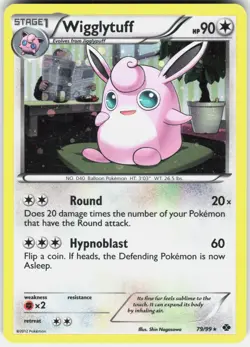 Wigglytuff (Cosmos Holo) 079/099 Promo Blister Exclusives Pokemon Lightly Played - Image 1