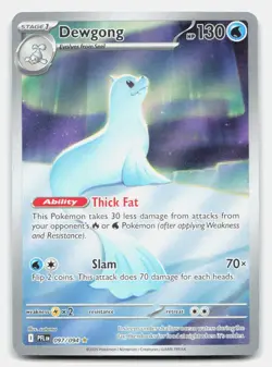 Dewgong 097/094 Illustration Rare Phantasmal Flames Pokemon Holo LP - Image 1
