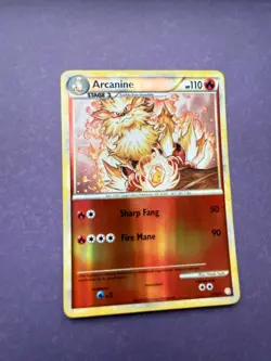 Arcanine 1/123 Rare reverse holo - Pokemon HeartGold & SoulSilver LP - Image 1