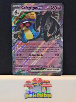 Cofagrigus ex 076/182 Sv04: Paradox Rift Holo Pokemon Tcg Nm - Image 1