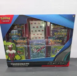 Pokemon TCG Tsareena ex Premium Collection Box New Sealed 6 Packs Promo Cards - Image 1