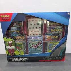 Pokemon TCG Tsareena ex Premium Collection Box New Sealed 6 Packs Promo Cards - Image 2