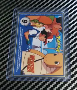 NM/LP+ Mr. Mime Non Perforated #122 Pokemon Burger King PokeTrivia Original 1999 - Image 2