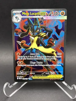 Pokemon TCG Mega Lucario EX 160/132 Full Art Mega Evolutions NM - Image 1