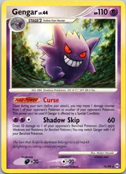 2009 Arceus Gengar (16) Rare #16/99 - Image 1