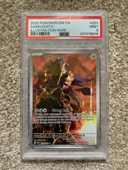 Pokemon - PSA 9 - Zamazenta 201/182 IR - Destined Rivals - English - Image 1
