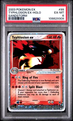 Pokemon EX Sandstorm Typhlosion ex 99/100 Holo Ultra Rare PSA 6 Excellent-Mint - Image 1