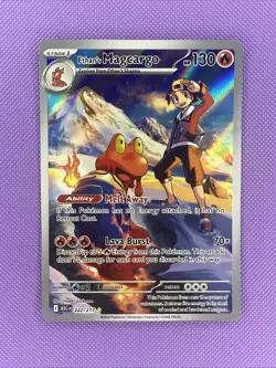 Pokemon Ethan's Magcargo 222/217 Ascended Heroes Rare Full Art Holo - Image 1