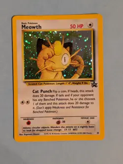1999 Pokemon Promo #10 Meowth Holo - Image 1