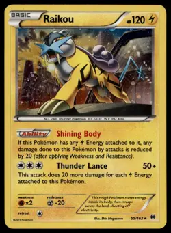 RAIKOU (COSMOS HOLO) 055/162 PROMO BLISTER EXCLUSIVES POKEMON LP - Image 1