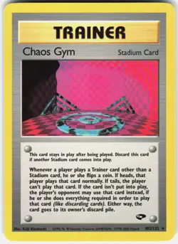Pokemon Chaos Gym 102/132 Rare Gym Challenge Pokemon Unlimited Near Mint - Image 1