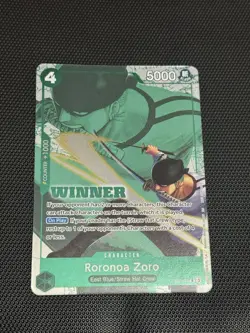 One Piece Card Game Roronoa Zoro Winner Pack Vol.3 Promo Foil EB02-019 Near Mint - Image 1