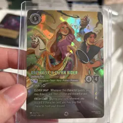Disney Lorcana Attack of the Vine Rapunzel Flynn Rider Enchanted Pack Fresh NM - Image 1