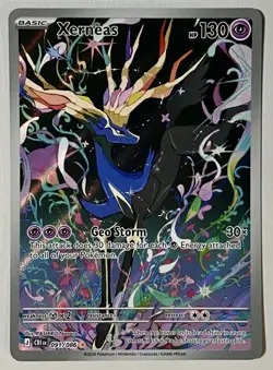 Xerneas 091/086 Pokemon TCG Chaos Rising Illustration Rare Holo NM - Image 1