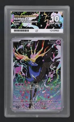 Pokemon TCG Xerneas Illustration Rare 091/086 Chaos Rising - ACE 10 Perfect Subs - Image 1