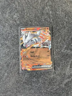 Pokemon TCG Reshiram EX Double Rare Holo White Flare Stamped Card 020/086 - Image 1
