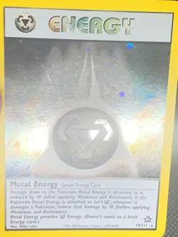 Metal Energy 19/111 Holo SWIRL - Neo Genesis Pokemon Card - LP - Image 5