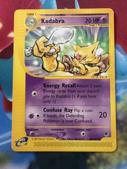 Pokemon Card Kadabra Expedition Uncommon 84/165 Non Holo Near Mint - Image 1