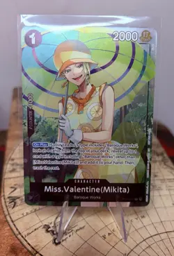 One Piece Card Game Miss.Valentine (Mikita) Dash Pack promo OP14-087 R Foil Eng - Image 1