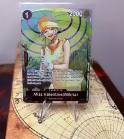 One Piece Card Game Miss.Valentine (Mikita) Dash Pack promo OP14-087 R Foil Eng - Image 2