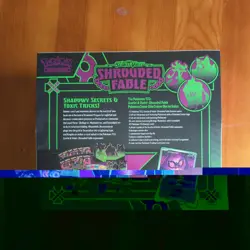 Pokemon Center ETB Elite Trainer Box Shrouded Fable Factory Sealed - Image 3