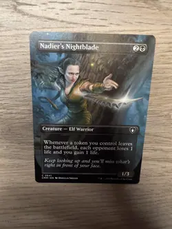 Nadier's Nightblade (Borderless) Commander Masters Near Mint or Better - Image 1
