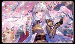 MTG Wandering Emperor cherry blossoms viewing Playmat limited Japan New 2025 - Image 1