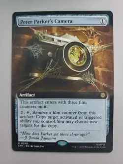 MTG Peter Parker's Camera Marvel's Spider-Man Extended Art Rare - Image 1
