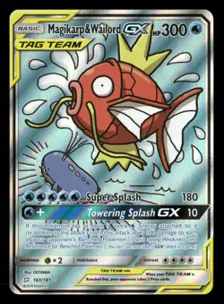 Magikarp & Wailord GX - 161/181 - Alternate Art - Team Up - Pokemon Card - LP - Image 1