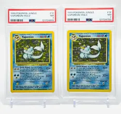 💦Sequential Cert# Bundle Lot of 2- 1999 POKEMON JUNGLE VAPOREON-HOLO PSA 7💦 - Image 3