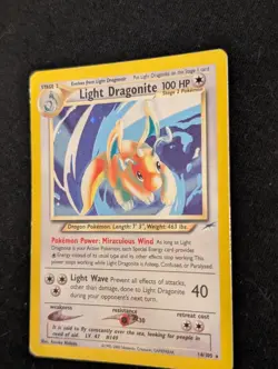 Pokemon Light Dragonite 14/105 Neo Destiny Holo Rare TCG - Image 3