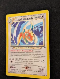 Pokemon Light Dragonite 14/105 Neo Destiny Holo Rare TCG - Image 5