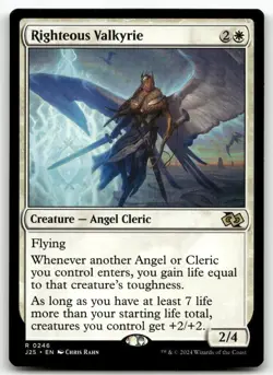 Righteous Valkyrie #246 MTG Foundations Jumpstart M/NM X1 - Image 1