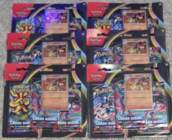Lot Of 6 - Pokemon TCG Chaos Rising 3-Pack Blister Charmeleon Promo NEW SEALED - Image 1