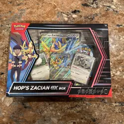 Pokemon TCG Hop’s Zacian ex Box Sealed 4 Booster Packs + Promos English - Image 1