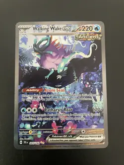 Pokemon TCG Walking Wake EX Temporal Forces 205/162 SIR NM - Image 1