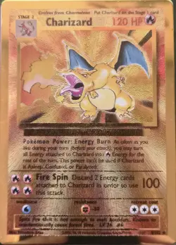 Pokemon Celebrations Charizard Gold Metal Card #4/102 25th “Minor Chipping - Image 1