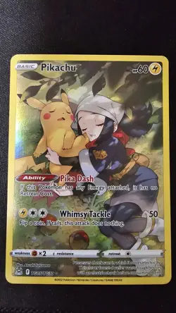 Pokemon TCG Pikachu TG05/TG30 Holo Rare Lost Origin Trainer Gallery - Image 1