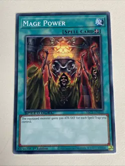 Yugioh - Mage Power x 3 - 1st Edition NM - Plus Free Holo Card - A - Image 2