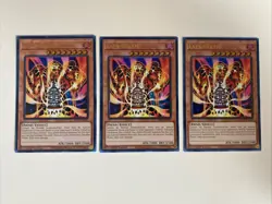 Yugioh - Lava Golem x 3 - 1st Edition Ultra Rare NM - Free Holo Card - B - Image 1
