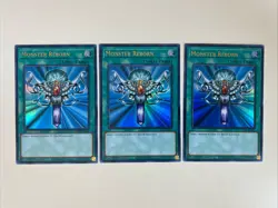 Yugioh Monster Reborn x 3 - 1st Edition Ultra Rare NM - Free Holo Card - A - Image 1