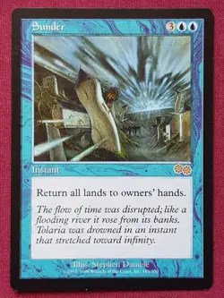 Magic The Gathering URZA'S SAGA SUNDER blue card MTG - Image 1