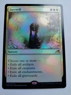 MTG 1x FOIL Farewell # 13 Kamigawa: Neon Dynasty Magic the Gathering Card x1 NM - Image 1