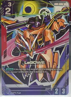 Gundam Trading Card Game LaGOWE Alternate Alt Art GD01-050 R+ Foil Rare Mint tcg - Image 1