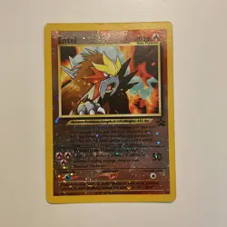 Entei - WOTC Black Star Promo #34 Reverse Holo, Fair Pokemon Nice Card FREE SHIP - Image 1