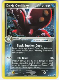 Pokemon Dark Octillery 8/109 Holo Rare Team Rocket Returns Pokemon LP - Image 1