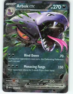 Arbok ex - 24/165 Scarlet & Violet 151 - Pokemon TCG - 2023 - Image 1